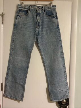 Re/Done Stonewashed straight leg Jeans size 32